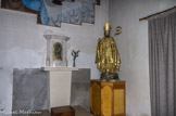 <center>Eglise basse de Banon.</center> Statue de saint Just.