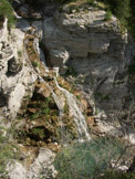 <center>Cascade de la Lance.</center>Vue d'en haut, du Chastelas.