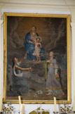 <center>Montfuron.</center> Saint Elzéar et Delphine de Signes aux pieds de la Vierge et de l'Enfant Jésus.
Toile. 1809. Auteur : Guis, professeur de dessin au Collège des Jésuites de Forcalquier.
Vierge en Assomption avec l'Enfant Jésus qui bénit de sa main droite et porte, dans sa main gauche, une sphère crucifère, signe de l'universalité de son message.