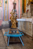 <center>Guillaumes. Église Saint Étienne. </center> Vierge à l'Enfant d'un sergent de 1706.