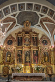 Saint-Sauveur-sur-Tinée <br>Polyptique de la Transfiguration, Guillaume Planeta, 1583. Peint sur panneaux de bois et offrant un compartimentage devenu archaïque, le retable de Guillaume Planeta est certainement l'un des derniers exemples de la peinture dite «primitive» dans les vallées niçoises.