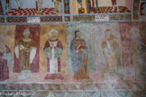 <center>Chapelle saint Sébastien à Roubion. </center> la chasteté, la tempérance, la diligence.