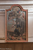 <center>Roure. </center> Une grande toile du XVIIe siècle représente St Pierre quittant sa prison, guidé par un ange. Elle provient de l’ancienne chapelle des pénitents, consacrée à St Pierre.
