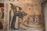 <center>Chapelle Saint Sébastien de Roure. </center> Saint Bernard chassant le diable du Mont-Joux, aujourd’hui le Grand Saint Bernard.