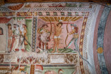 Chapelle Saint Maur. <br> La Sagitation, Sébastien est percé de flèches.