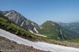 <center>Tramway du Mont-Blanc.</center> Le col du Tricot entre le mont Vorassay, 2299 m et la pointe inférieure de Tricot, 2830 m.