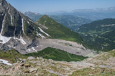 <center>Le Nid d’Aigle.</center> Le mont Vorassay, 2299 m et le col du Tricot, 2120 m