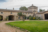 <center>Le château de Teillan. </center> Suite aux persécutions, beaucoup de moines huguenots partirent dans les Cévennes pour rejoindre les maquisards. Ils vendirent le monastère à un protestant, le marquis de Bornier, qui fit des transformations. Le château est toujours resté dans les mêmes mains depuis le marquis,il y a 400 ans. Sa fille a épousé un fils Adhémar, d'où les armoiries de cette famille. Le prince de Condé vint s'établir à Aimargues. Pour le combattre, Richelieu vint s'installer à Teillan et Louis XIII au château de Marsillargues.