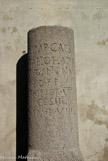 Copie de la  borne milliaire ardéchoise.