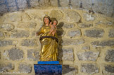<center>La Chapelle St Sauveur de Truel</center> Vierge en bois doré.