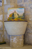 <center>La Chapelle St Sauveur de Truel</center> Fonts baptismaux.