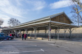 <center>Roquemaure.</center> Les halles de Roquemaure, construites vers 1920 sur le modèle du Pavillon Baltard.