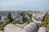 <center>Arc de Triomphe. </center> Avenue  Victor-Hugo et avenue Foch.