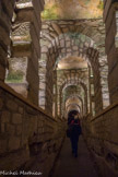 <center>Les Catacombes de Paris. </center> Passage dit des « doubles carrières ».