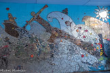 <center>Belleville. </center>La Fresque Mosaïque du Porche Piat.