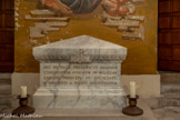 <center>Le couvent des Carmes.</center>Pierre tombale d'Ozanam.