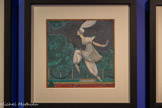 <center>Paul Poiret, la mode est une fête</center>Georges Lepape
1887-1971
Denise Poiret à La Mille et deuxième nuit
1911
Graphite, gouache, encre noire et rehauts argentés papier vélin Collection privée