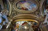 <center>Le grand foyer. </center> Peintures de Barrias du côté ouest (les dieux de l'Olympe ainsi que les musiques amoureuse, champêtre et dramatique)