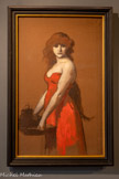 <center>Salomé, dite à tort Hérodiade.</center>Grande étude préparatoire. Vers 1886-1887.
Huile et fusain sur papier collé sur toile. Donation Mario Henner