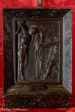 <center></center>Martyre de saint Sébastien DONATELLO (vers 1386-1466)
Relief en bronze, partiellement doré.
Vers 1445-1450