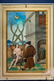 <center>Musée Marmottan Monet.</center> L'Alchimiste. Jean Perréal
Lyon - 1516
Frontispice illustrant le poème composé par Jean Perréal, La Complainte de Nature à l’Alchimiste errant, et provenant du ms. Paris, Bibl. Sainte- Geneviève, 3220