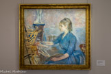 <center>Musée Marmottan Monet.</center> Berthe Morisot. PAULE GOBILLARD PEIGNANT 1887
Huile sur toile