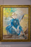 <center>Musée Marmottan Monet.</center> Berthe Morisot. FILLETTE AU JERSEY BLEU 1886 Pastel
