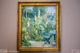 <center>Musée Marmottan Monet.</center> Berthe Morisot. ROSES TRÉMIÈRES
1884
Huile sur toile