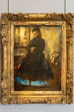 <center>Musée Marmottan Monet.</center> EDGAR DEGAS 1834-1917
PORTRAIT DE MADAME DUCROS 1858
Huile sur toile