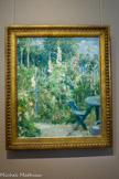 <center>Musée Marmottan Monet.</center> Berthe Morisot. ROSES TRÉMIÈRES
1884
Huile sur toile