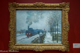 <center>Musée Marmottan Monet.</center> LE TRAIN DANS LA NEIGE.
LA LOCOMOTIVE
1875
Huile sur toile