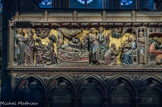 <center>Clôture nord du chœur. </center> Visitation, Nativité, adoration des mages,