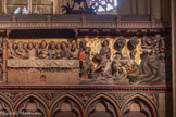 <center>Mur nord de la clôture du chœur</center><br>12 La Cène, dernier repas de Jésus au milieu de ses disciples avant de souffrir sa Passion.
Matthieu 26,20-29 ; Marc 14,17-26 ; Luc 22,14-39 : Jean 13,1-3
<br>13 Le Lavement des pieds. Jean, 13, 1-20.
<br>14 Au Jardin des Oliviers à Gethsémani Jésus prie son Père avant son arrestation, alors que ses disciples sont endormis.
Matthieu 26,36-46; Marc 14, 32-40; Luc 22, 39-46