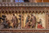 <center>Mur sud de la clôture du chœur</center>1 Le Christ ressuscité apparaît à Marie adeleine.
Jean 20,11-18. <br>
2 Le Christ apparaît aux Saintes Femmes revenant du tombeau vide. Luc 24,1-10.<br>
