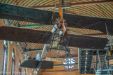 <center>Musée des Arts et Métiers.</center> Aéroplane biplan R.U1 n°40. 1911.
Après avoir élaboré sans réel succès un gyroplane (ancêtre de l’hélicoptère) en 1907, Louis Breguet se consacre dès 1908 aux aéroplanes. Il construit premier avion en 1909. Dès 1910, il reçoit des commandes de l’armée française. Pour organiser la production d’avions, Breguet s’associe à son frère Jacques pour créer la Société anonyme des ateliers d’aviation Louis Breguet. Les avions Breguet participent à de nombreux meetings. En 1911, le pilote Henri Brégi accomplit le premier raid au Maroc, reliant Casablanca à Fez, avec le biplan présenté ici.