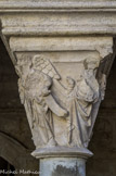 <center>Galerie Sud</center>L'Annonciation. L'archange Gabriel, tenant un phylactère, se présente devant la Vierge que domine la colombe.