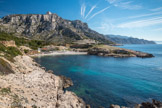 <center>La calanque de Marseilleveyre. </center>