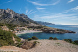 <center>La calanque de Marseilleveyre. </center>