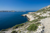 <center>Sentier de la douane</center>Après la calanque de Marseilleveyre.