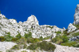 <center>Vallon de Podestat.</center>Montée vers le col de la lèbre.