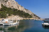 <center><center>Calanque de Morgiou.</center></center>Le port.