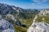 <center>Vue du col de Lun.</center>Les 3 chameaux, la Cayolle, colline de Lun.