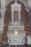 <center>Couvent et Eglise des Dominicains. </center> Chapelle de Saint Joseph. Sur la face avant xde l'autel, la mort de Saint Joseph.