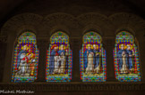 <center>Couvent et Eglise des Dominicains. </center> st Augustin de Lucernes et st Pie V, st Jean Dominique et st Antonin, st Benoit XI et st Barthélémy de Bragance, Innocent V et st Jacques de Voragine.
