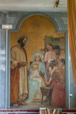 <center>Saint Joseph intra muros. </center> Salle du catéchisme. L'Adoration des bergers, anonyme.