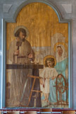 <center>Saint Joseph intra muros. </center> Salle du catéchisme. L'Atelier de Nazareth par Emile Lagier.