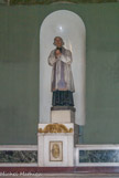 <center>Saint Joseph intra muros. </center> Statue du curé d'Ars en plâtre