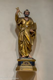 <center>Eglise Saint-Roch, Mazargues.</center> Statue de Saint Pierre en carton pierre, comme les autres statues.