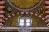 <center>Chapelle saint Pierre.</center>Au sommet de chaque arc des chapelles se trouve un mascaron.