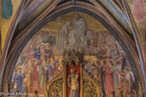 <center>Église Saint-Germain-l'Auxerrois.</center> Fresque du Couronnement de la Vierge par Eugène Amaury-Duval, élève d'Ingres, et Jean-Baptiste Lassus.
